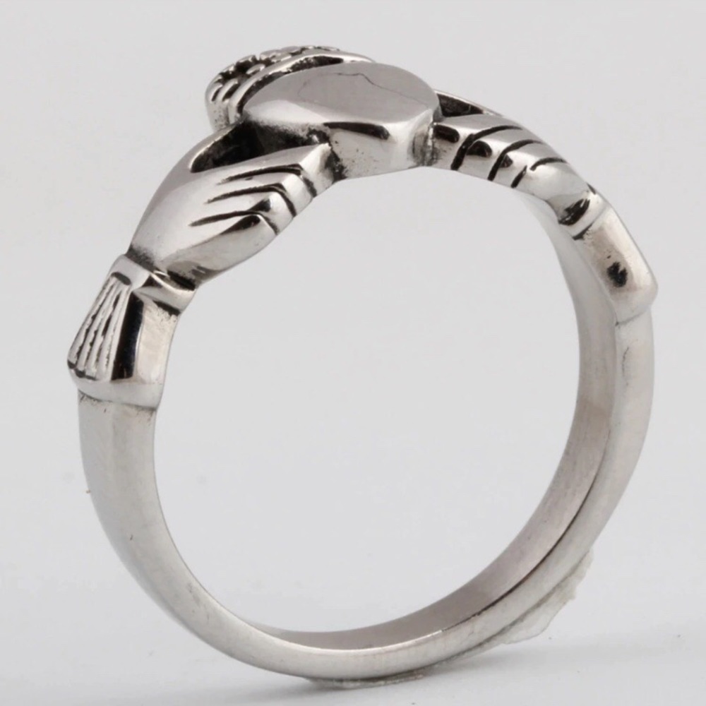 Stainless Steel Claddagh Ring - Picture 5 of 7